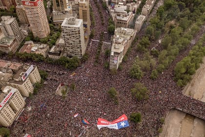 Protestas en Chile a fines de 2019