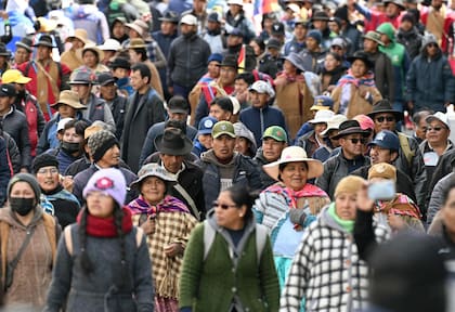 Protestas en La Paz contra el presidente de Bolivia, Rodrigo Paz (Marvin Recinos / AFP)
