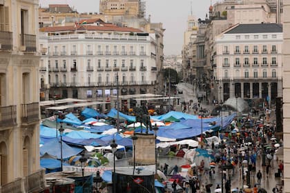 Protestas en Puerta del Sol