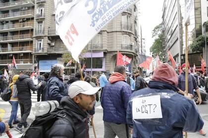 Protestas frente a la Casa de Jujuy en Buenos Aires