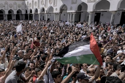 Protestas pro palestinas en el Cairo, Egipto, el 20 de Octubre 2023