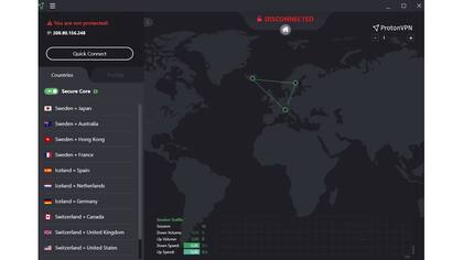 ProtonVPN al arrancar; todavía no se ha establecido la conexión segura
