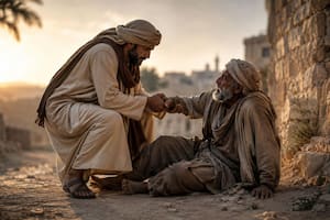 Proverbio árabe: “Para fortalecer el corazón no hay mejor ejercicio que agacharse para levantar a los que están caídos”