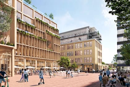 Proyecto de la ciudad de madera más grande del mundo en Estocolmo