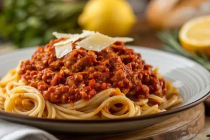 Prueba agregarle lentejas o garbanzos a la salsa bolognesa