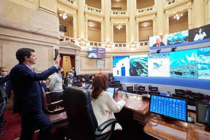 Prueba de verificación de identidad de los miembros del Senado en las sesiones remotas