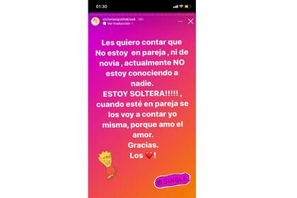 Publicación de Vicky Xipolitakis en Instagram