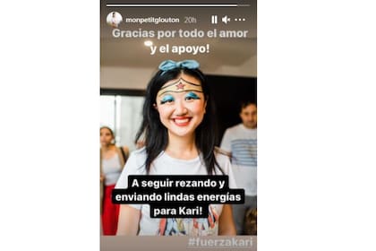 Publicación desde la cuenta oficial de la cocinera