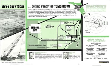 Publicidad del proyecto Everglades Jetport de 1969