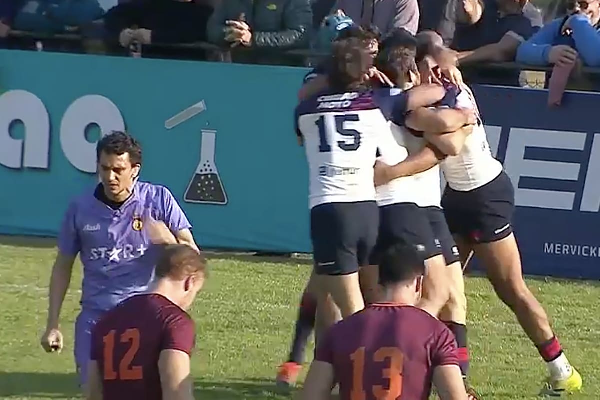 Pucará celebra un gran try propiciado entre Lucas González Amorosino, el ideólogo, y Manuel Montero, el ejecutor; Newman siente que en el Top 13, por puntero que se sea, no es nada fácil ganarle a cada oponente.