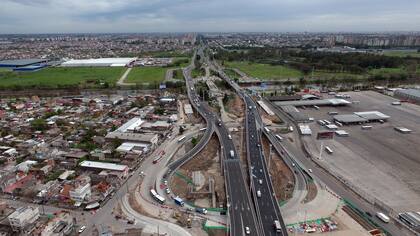 Puente La Noria: un vista de la obra terminada