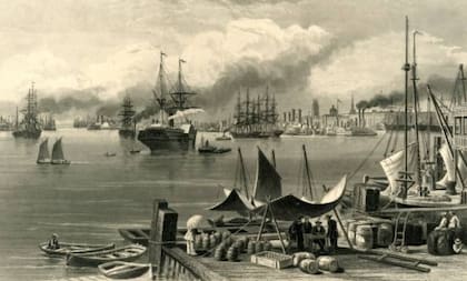 Puerto de Nueva Orleans, 1872 (Foto: Getty Images)