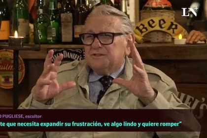 Pugliese, en un reportaje con LN+, sobre sus obras: "Es un placer para mi hacer estas cosas, son como hijos míos"