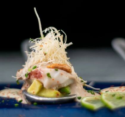 Pulpo al olivo, un plato nikkei por excelencia.