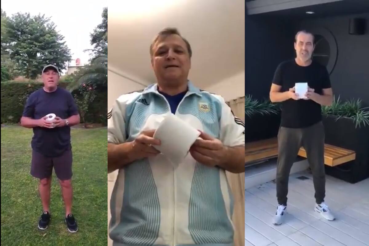 Pumpido, Bertoni y Batista, tres campeones mundiales y protagonistas de una inesperada publicidad