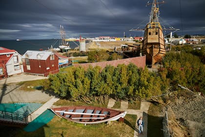 Punta Arenas, frente al Estrecho de Magallanes.