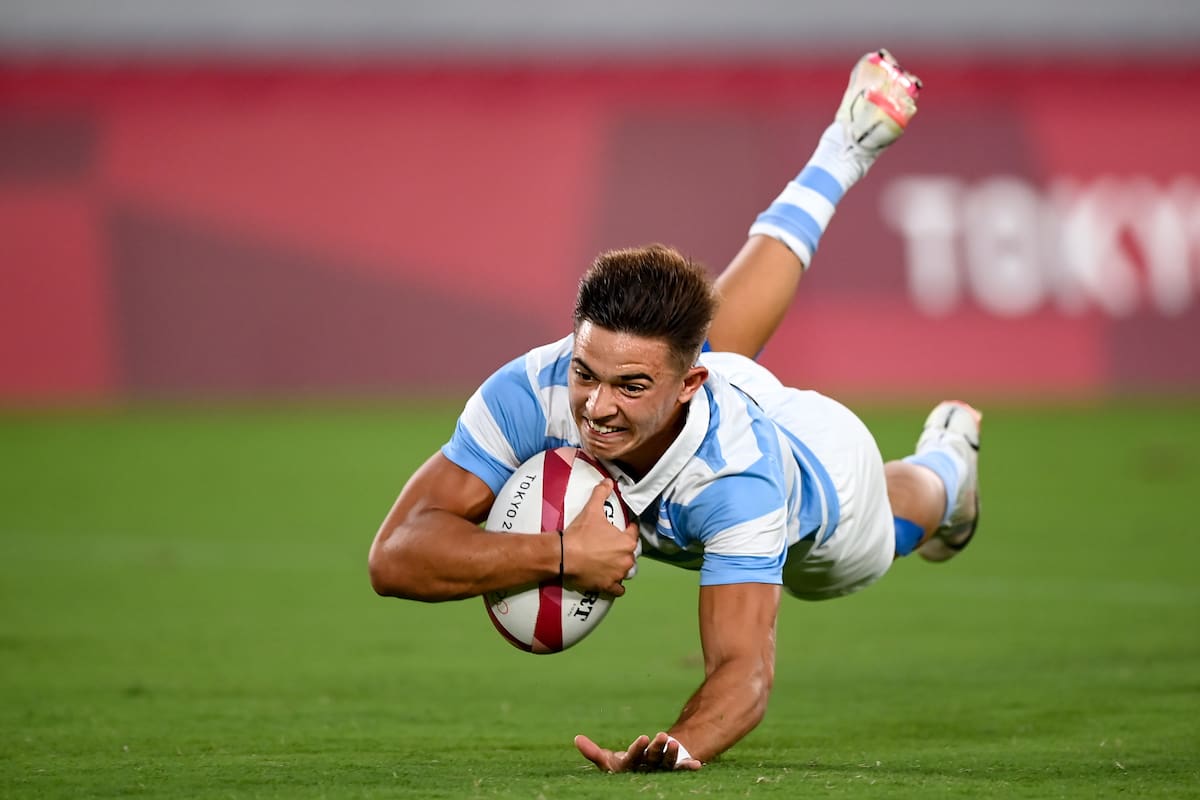 Pura velocidad: Marcos Moneta vuela al ingoal en el histórico partido de los Pumas ante Sudáfrica