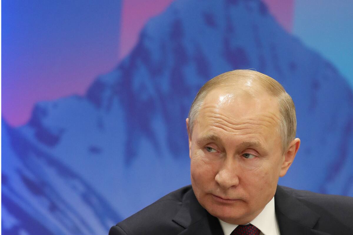 Putin, durante el foro en San Petersburgo