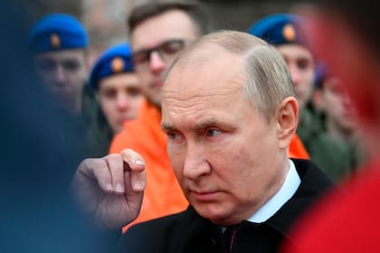 Putin, durante un encuentro con militares en Moscú