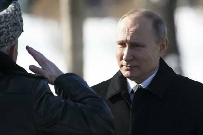 Putin, durante una ceremonia militar.