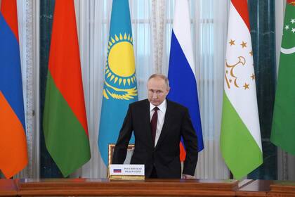 Putin, durante una reunión con líderes de la Comunidad de Estados Independientes (CIS), un bloque de antiguas repúblicas soviéticas