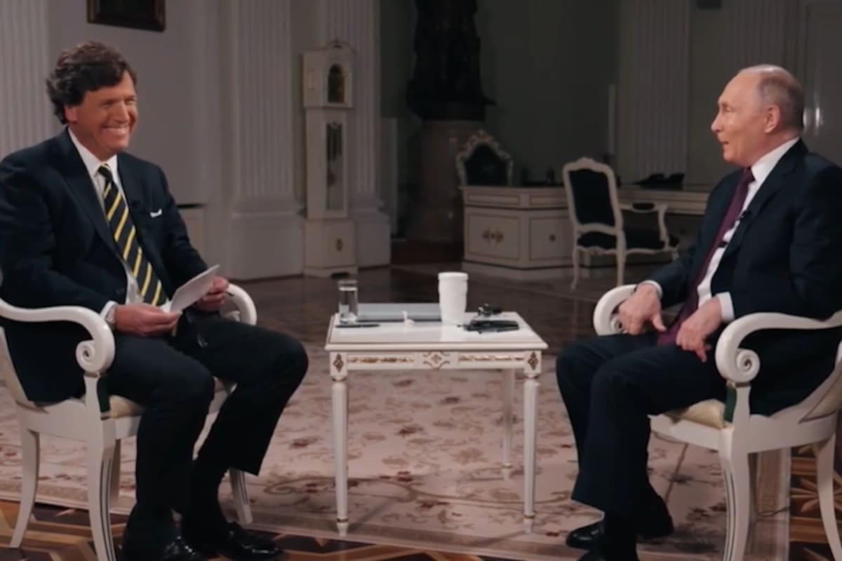 Putin en su diálogo con Carlson en el Kremlin