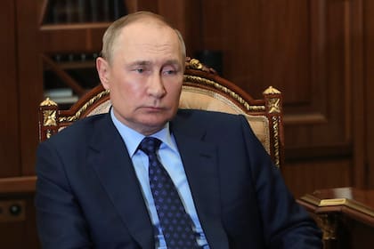 Putin, hoy, durante una reunión en el Kremlin