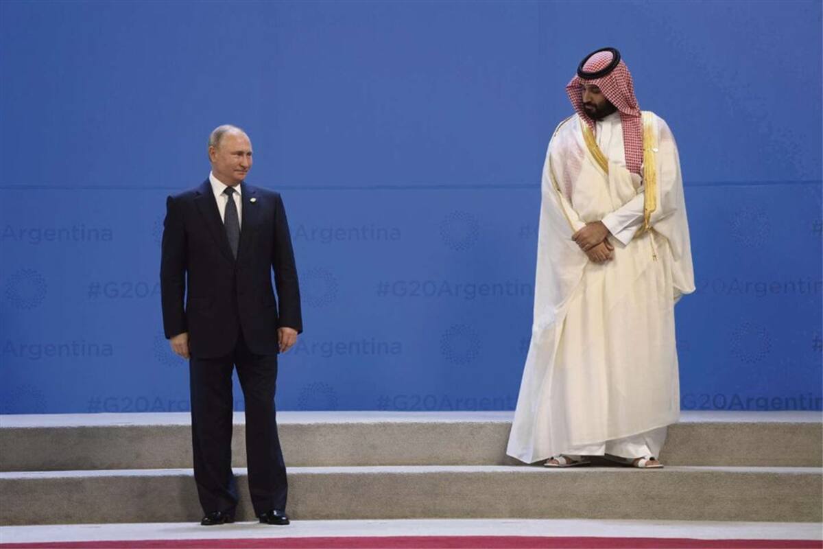Putin y el príncipe Mohammed, durante la Cumbre del G-20, en Buenos Aires