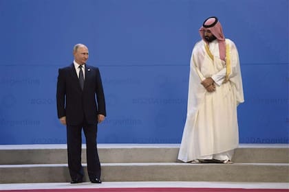 Putin y el príncipe Mohammed, durante la Cumbre del G-20, en Buenos Aires