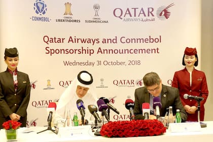 Qatar Airways y Conmebol, un vínculo que comenzó en octubre de este año