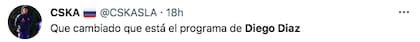 "Qué cambiado está el programa de Diego Díaz"