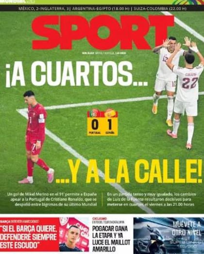 Qué dijeron en medios de otros países sobre la despedida de Ronaldo.