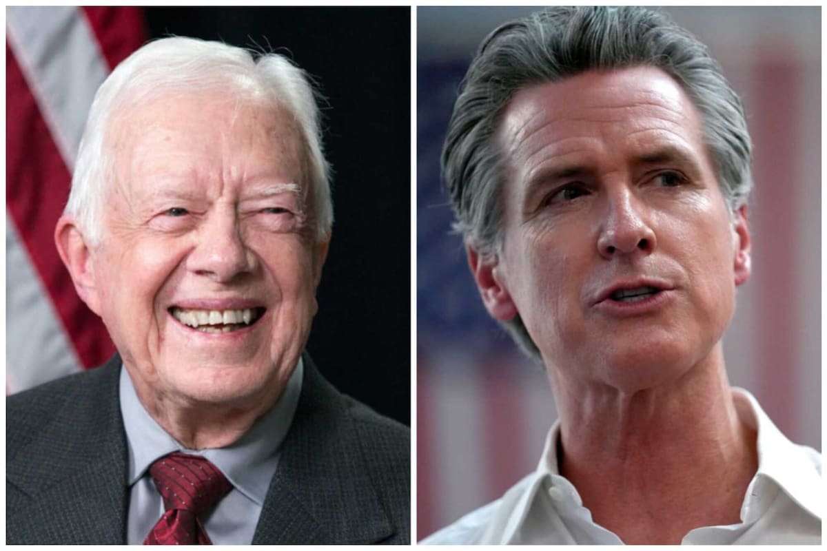 Qué dijo el gobernador de California Gavin Newsom por el fallecimiento del expresidente Jimmy Carter