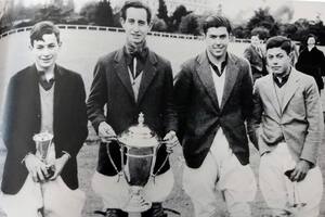 ¡Qué equipo del Intercolegial! Champagnat, con Alberto y Horacio Heguy y Francisco y Gastón Dorignac; después llegarían los choques entre Coronel Suárez y Santa Ana