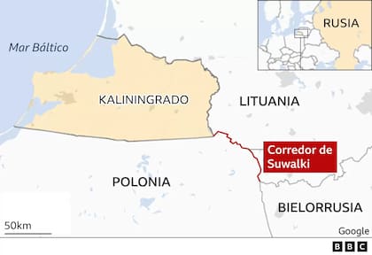 Qué es el corredor de Suwalki.
