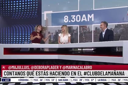 “¿Qué es lo primero que hacés cuando te levantás?”, preguntó Majul a sus compañeras