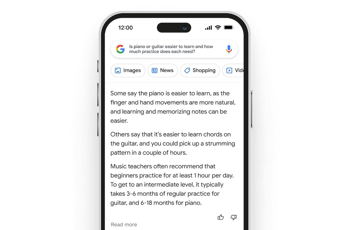 ¿Qué es más fácil, aprender piano o guitarra? ¿Cuánto tiempo de práctica necesito? Con Bard, el buscador de Google podrá responder este tipo de consultas con la ayuda de sus sistemas de inteligencia artificial