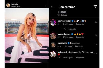 ¿Qué habrá pasado? Lali Espósito y el comentario del Kun Agüero, que después borró