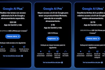 Qué incluyen y qué precio tienen los planes de IA de Google