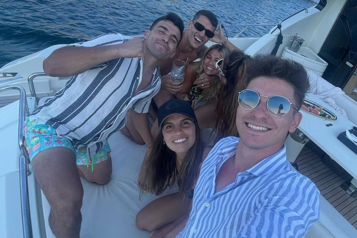 "Qué lindo coincidir": el lujoso yate con el que se fueron de vacaciones jugadores de la selección