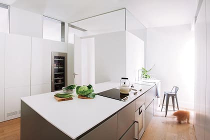 Que pase la luz, pero si estamos en la cocina, que sea a través de una pared vidriada.