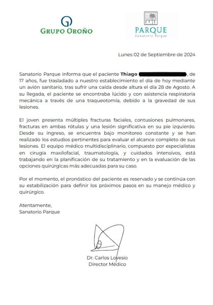 Qué se sabe de la salud del joven que se accidentó en un hotel de Bariloche