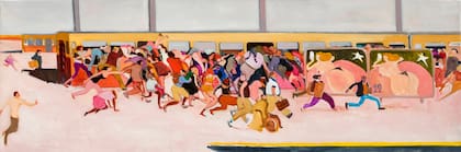 Que se va!, Oleo, 60x180 cm, 2014-15