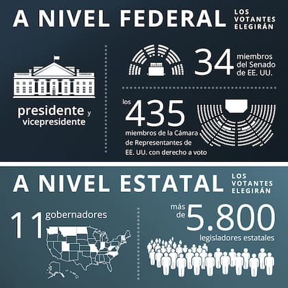Qué se vota este 5 de noviembre en Estados Unidos
