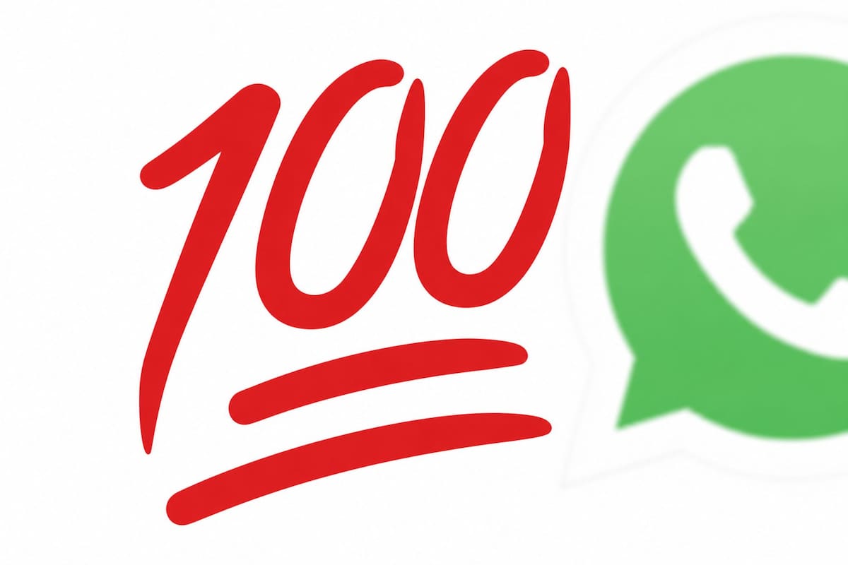 Qué significa el emoji del 100 en WhatsApp y por qué cada vez más personas lo usan (Imagen ilustrativa con IA)