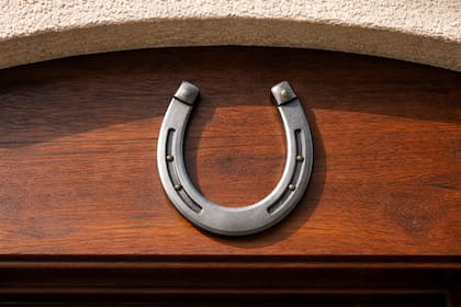 Qué significa poner una herradura en la puerta de entrada, según el Feng Shui (Foto: imagen ilustrativa con IA)