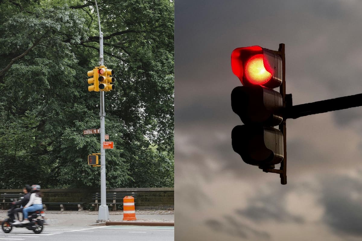 Qué significa una luz roja intermitente y qué deben hacer los conductores en Nueva York