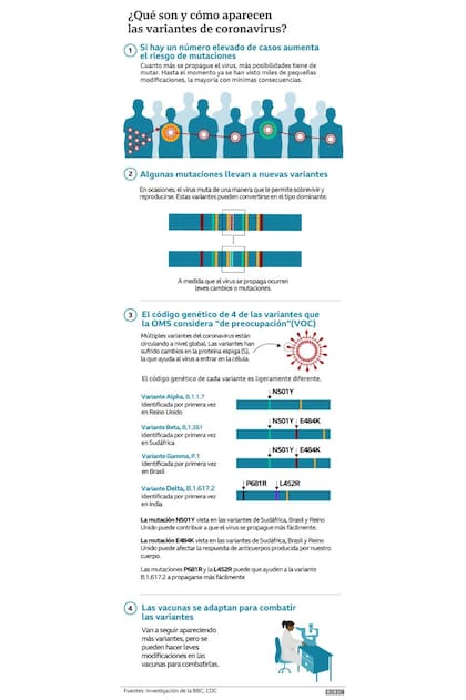 ¿Qué son y cómo aparecen las variantes de coronavirus?