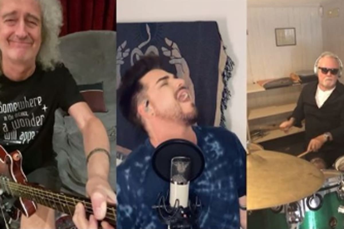 Queen y Adam Lambert hicieron una reversión del clásico "We are the champions"