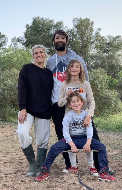 "Queríamos que nuestros hijos crecieran en un entorno natural".